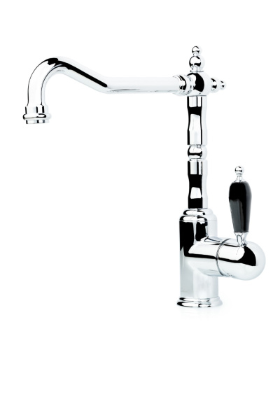 Смеситель для кухни TRADIZIONALE CHROMO черная керамика