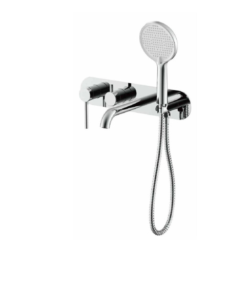 Встраиваемый смеситель для ванны и душа хром GAPPO G3306