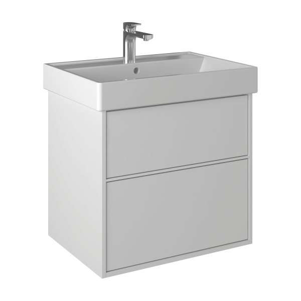 Тумба под раковину Briz Монца 
65 см, белый глянец