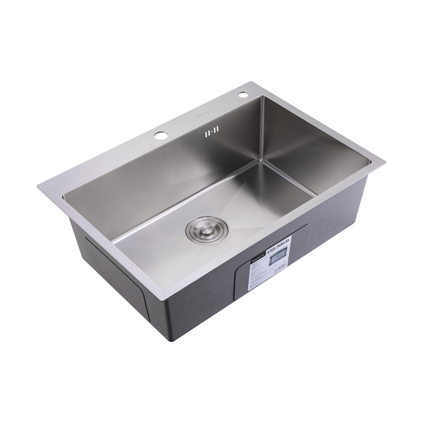 Кухонная мойка Splenka из нержавеющей стали в базу от 70см, сатин S703.7050.05