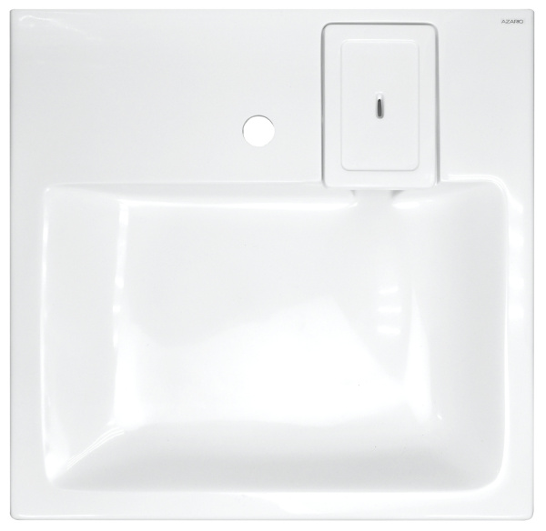 Раковина подвесная AZARIO Beta 600х583х90 литьевой мрамор, белая (CS00078301) в магазинах СантехГид