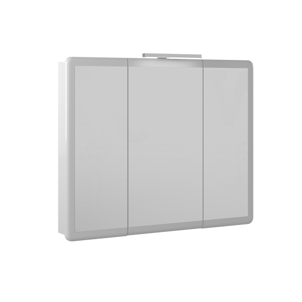 Зеркальный шкаф Briz Эстель 
100 см, белый глянец