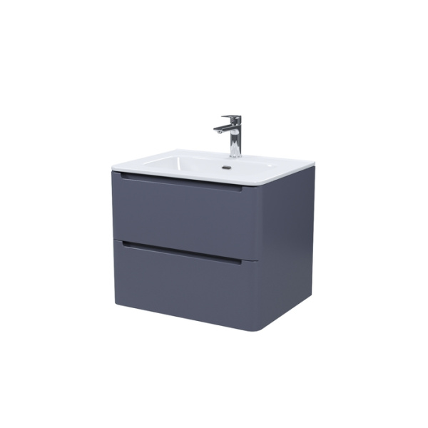 Тумба с умывальником, подвесная, 60 см, темно-серый, Edifice, IDDIS, EDI60D0i95K  подходит умыв. 0106000i28