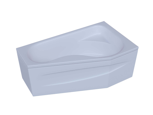 Акриловая ванна Aquatek Медея 170x95 асимметричная, правая, с каркасом и экраном, без гидромассажа