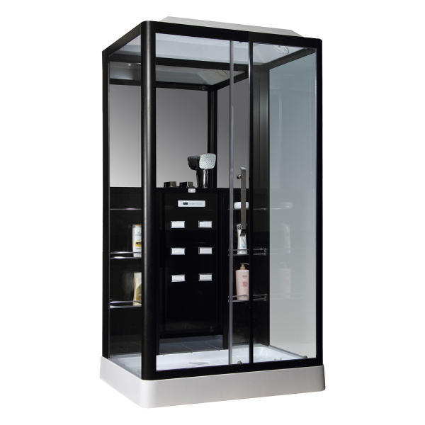 Душевая кабина Loranto CS 129 3A R 90*150*235 правосторонняя, прозрачное стекло 6 мм., профиль черный () 00054496