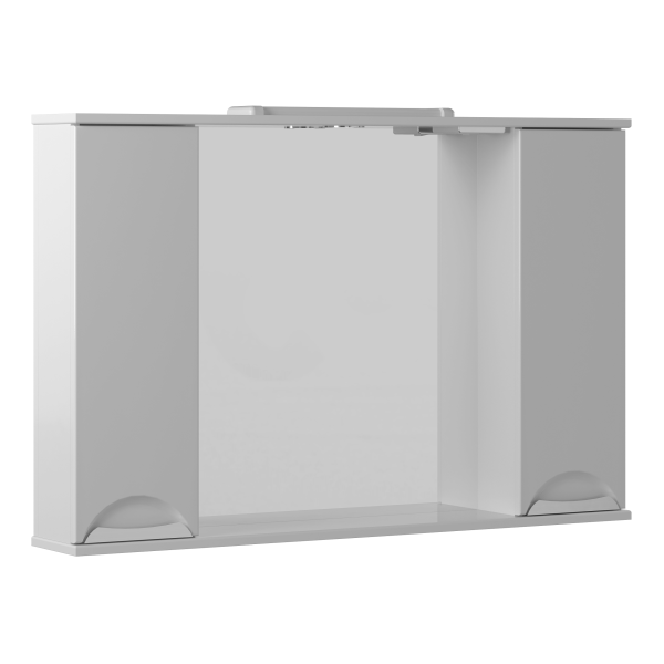 Зеркальный шкаф Briz Бриз
105 см, белый глянец