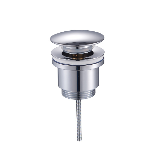 Донный клапан для раковины Raglo без перелива (клик-клак), латунь, хром R600.01 в магазинах СантехГид