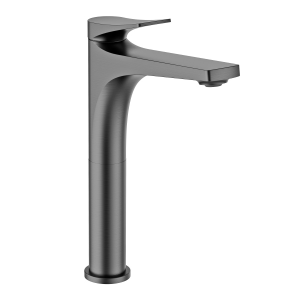 Смеситель Splenka S54.15.09 для раковины высокий монолитный, графит