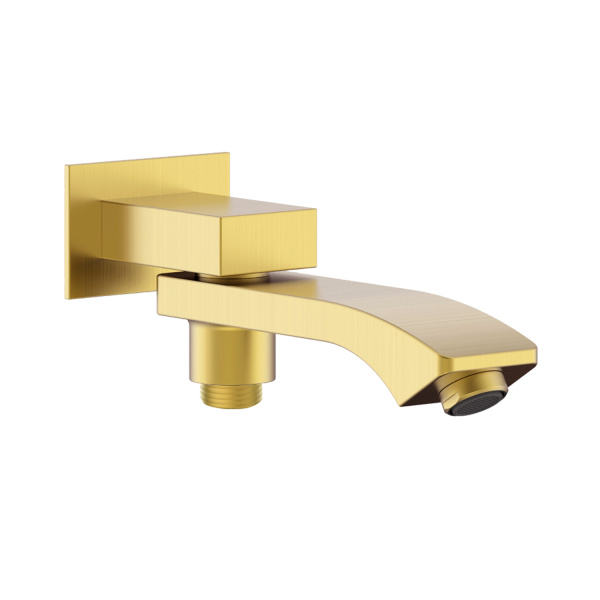 Встраиваемый наполнитель Raglo для ванны и душа излив поворотный 20см с функцией переключения латунь, сатин золотой R473.70.03