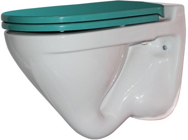 Унитаз подвесной Attica Бирюзовый S1
