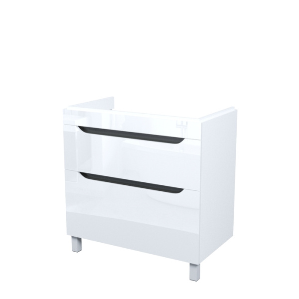 Тумба напольная, 80 см, белый, Ray, IDDIS, RAY80WFi95 подходит умыв. 4078000i28
