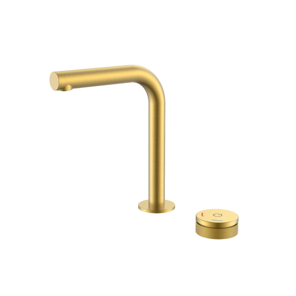 Смеситель автоматический для раковины на 2 отв. TECH Matt Gold