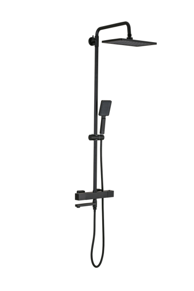 Душевая система с термостатом черная FRAP F24007-6