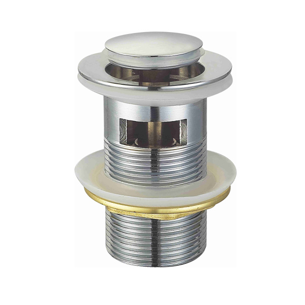 Донный клапан для раковины Raglo c переливом (клик-клак), латунь, хром R600.05 в магазинах СантехГид