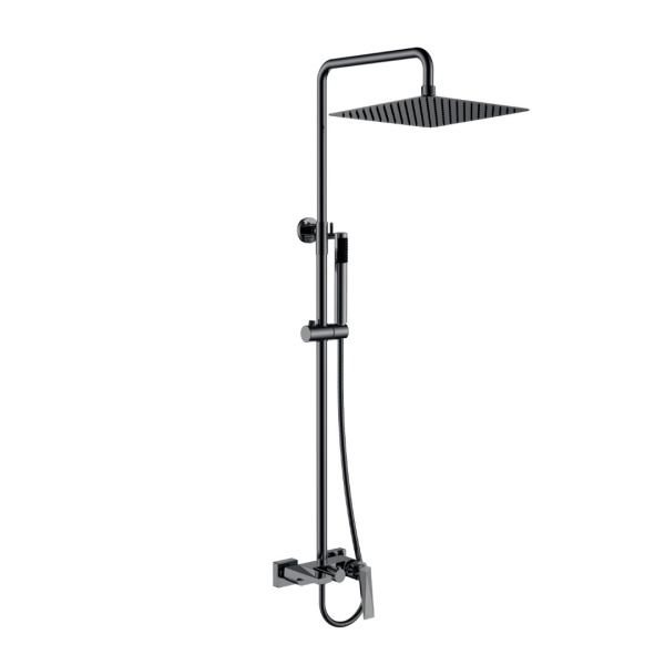 Стойка для душа со смесителем VENTURO Shine Gun Metall