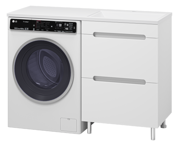 Тумба Misty Байкал 55 под стиральную машину с раковиной Misty Гавана 120 левая