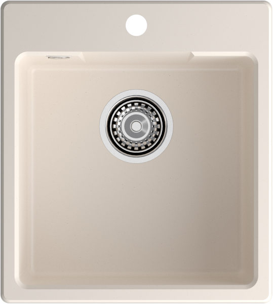 GRANFEST Мойка URBAN 644  1-чаша 440*490мм белый арт.GF-UR-