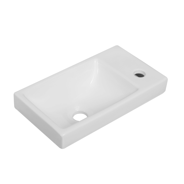 Раковина накладная Oliveeka, белая, N7091B в магазинах СантехГид