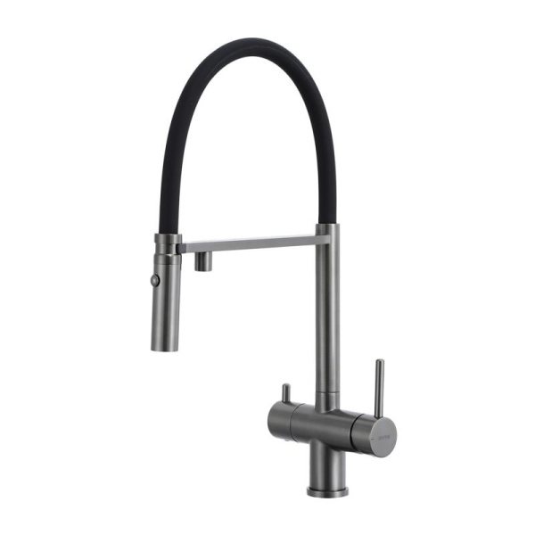 Смеситель для кухни оружейная сталь GAPPO G4397-89