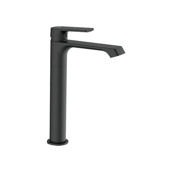 Смеситель для раковины высокий чёрный FRAP F1071-26