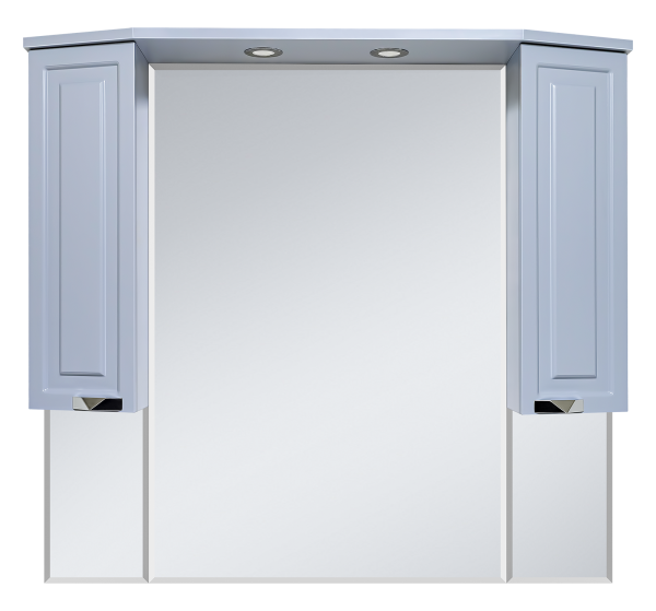 Зеркальный шкаф Misty Терра 110 (серый)