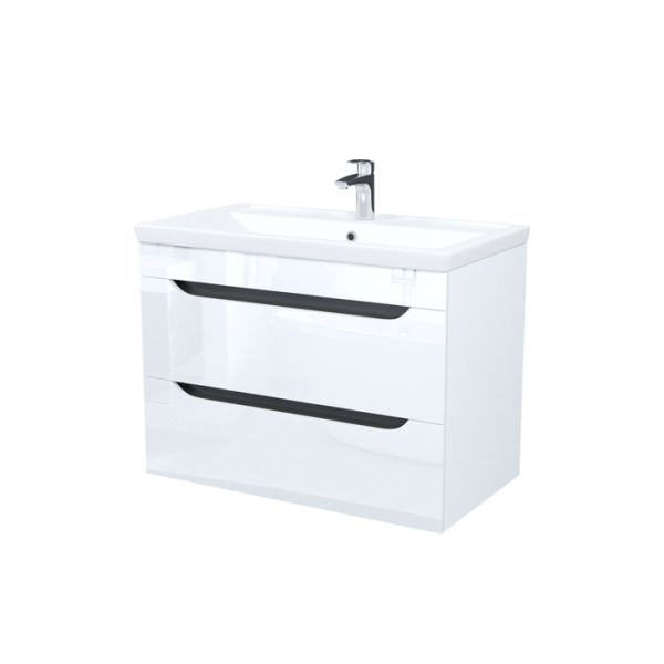 Тумба с умывальником, подвесная, 80 см, белый, Ray, IDDIS, RAY80W0i95K подходит умыв. 4078000i28