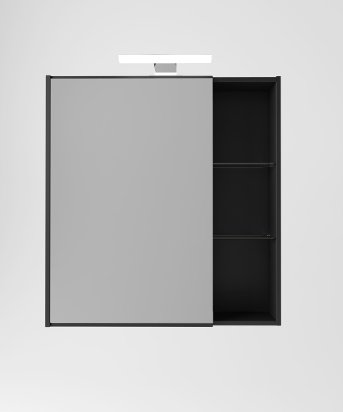 Зеркальный шкаф AQUATON Амели 80, антрацит, 1A262602AE820