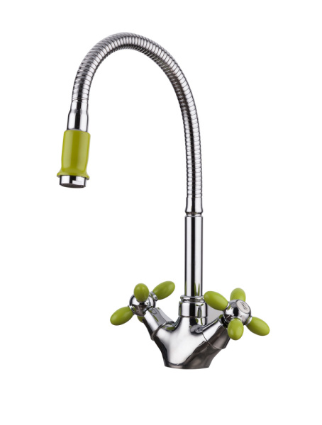Смеситель для кухни зеленый FRUD R43127-6