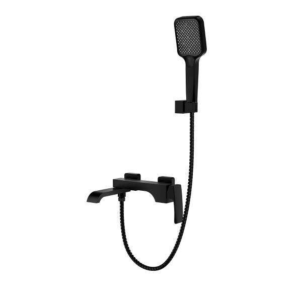 Смеситель Raglo для ванны и душа настенный излив поворотный 15 см, черный R02.30.06