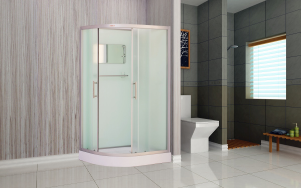 Душевая полукруглая кабина без крыши EST-115C(Right) Размер:115 х 85 х 210см