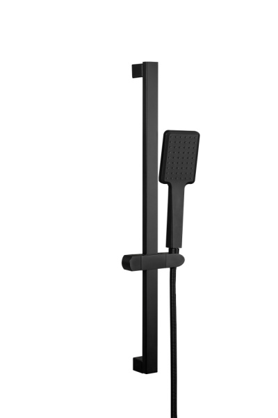 Душевой гарнитур с мыльницей черный GAPPO G8013