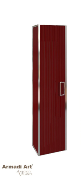 Пенал MONACO бордо + хром без ножек