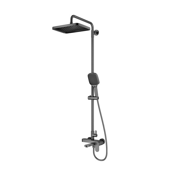 Душевая система Raglo для ванны и душа излив поворотный 15 см, графит R50.24.09