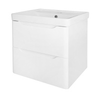 Комплект Azario Тумба LOTOS 50/2 510х425х570 подвесная, с раковиной Monte 50 белый гланцевый () CS00094662