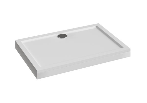 Поддон Альфа прямоугольная, 120*80, с экраном и ножками в комплекте