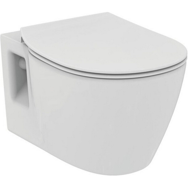 Унитаз подвесной Ideal Standard Connect безободковый, с сиденьем Микролифт, белый () W941103