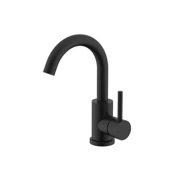 Смеситель Splenka S201.13.06 для кухни  С-образный поворотный излив, черный