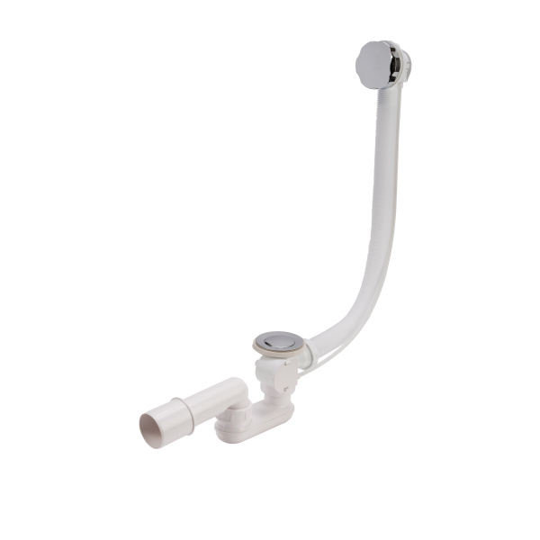 Слив-перелив п/автомат WIRQUIN для ванны с внешним кабелем L=700 мм регулируем.сифоном, вентиль и кл