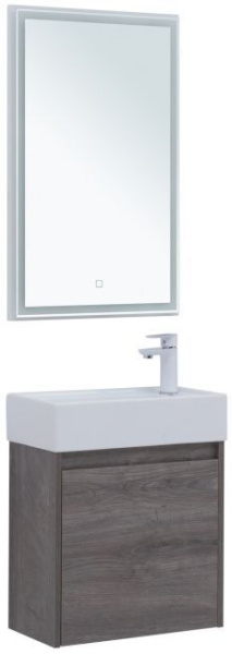 Комплект мебели для ванной Aquanet Nova Lite 50 дуб рошелье (с дверецей)