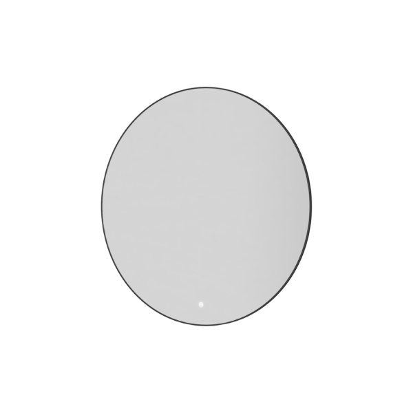 Зеркало круглое , мет. рама, подсв., сенсор, антизапотевание, D80cm, GUN METAL 
