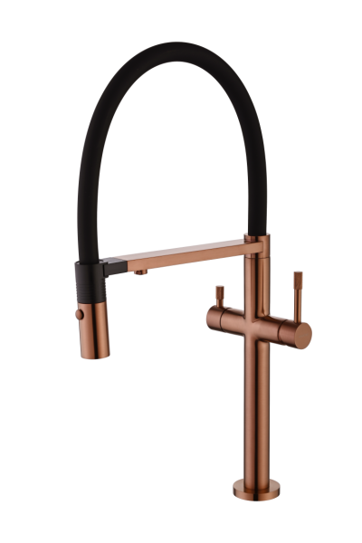 Смеситель для кухни UNO COPPER BRUSHED c краном для питьевой воды