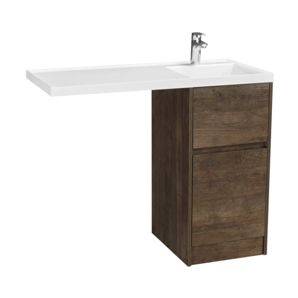 Корпус тумбы под раковину AQUATON Лондри 40 Дуб Кантри без фасада 1A267001LHDY0