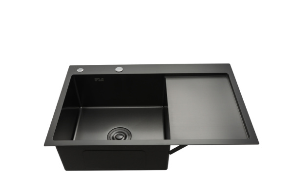 Мойка 0.8мм черная 780x500x215mm GAPPO GS7850-6L