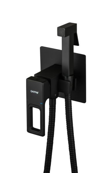 Встраиваемый гигиенический душ чёрный GAPPO G7217-6