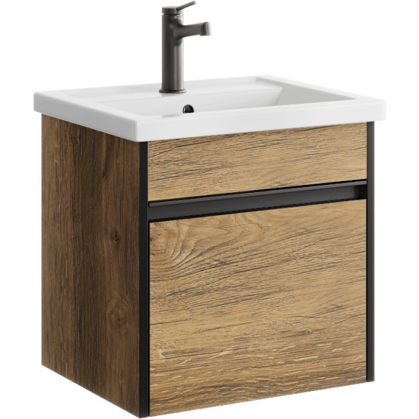 "Urban" тумба под умывальник, цвет дуб балтийский, , ТМ «AQWELLA» URB0105DB