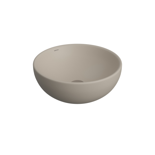 Раковина BERGES Mascon накладная, Ø 45 см, матовый жасмин, без отверстия под смеситель в магазинах СантехГид