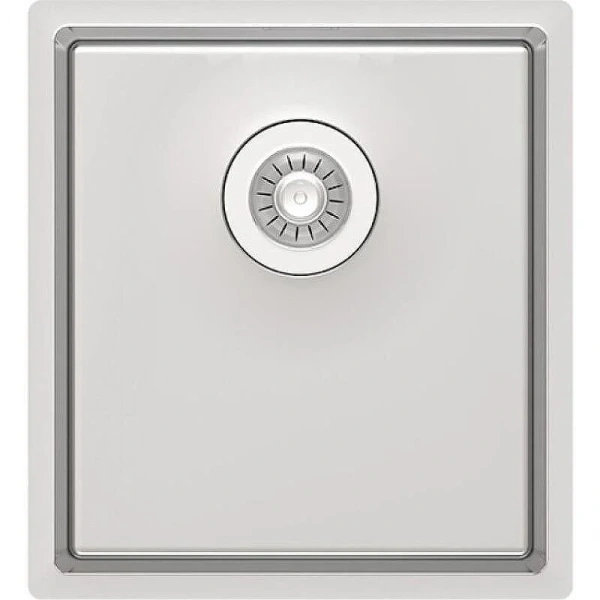 Мойка "Оптима-HM" 400.400.10.10, сатинированная, перелив в чаше