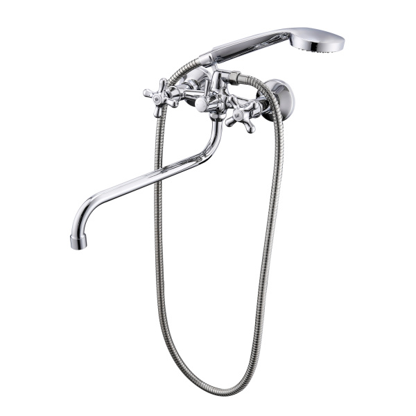 Смеситель Prohanss P11.22 для ванны и душа вентильный поворотный излив 30 см, хром