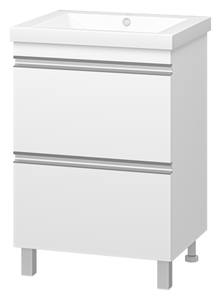 Ингрид - 60 Тумба напольная с 2 ящ.эмаль + раковина