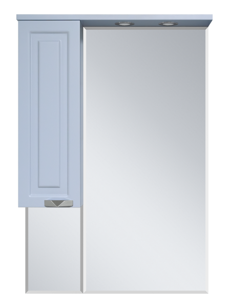 Зеркало-шкаф Терра - 70 серый левый О